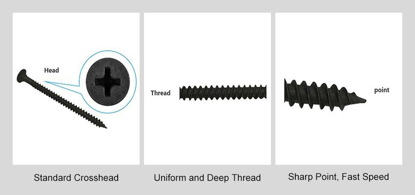 Product Details Black Drywall Screw