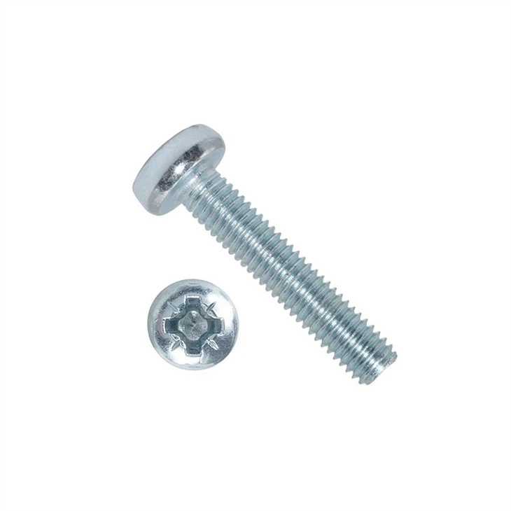 zinc plated pozi pan machine screw