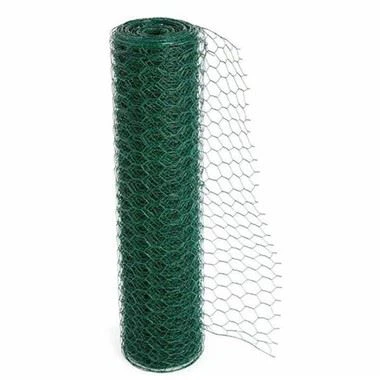 Malla de filferro hexagonal recoberta de PVC