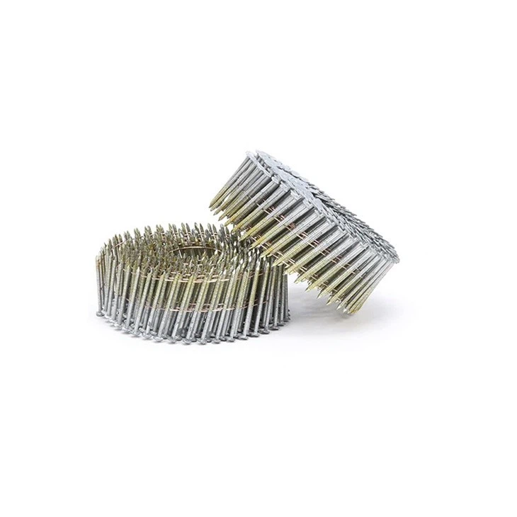 Yellow Coated Coil Nails