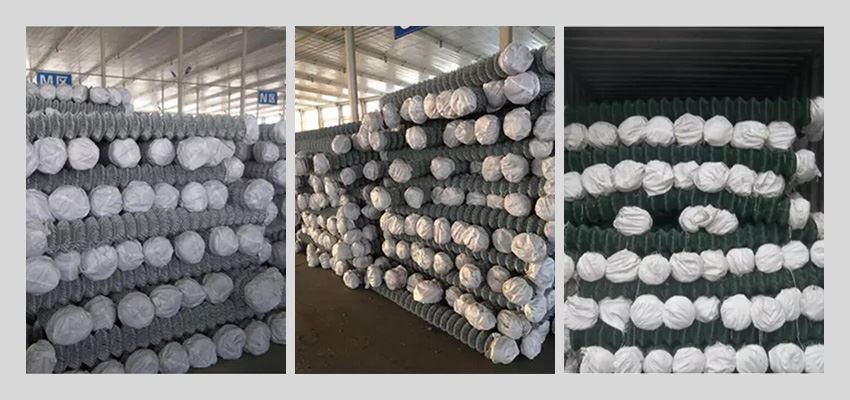 Galvanized Diamond Wire Mesh package Galvanized Diamond Wire Mesh package